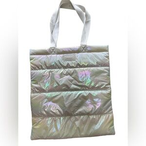Bath & Body Works Iridescent Puffer Tote Bag